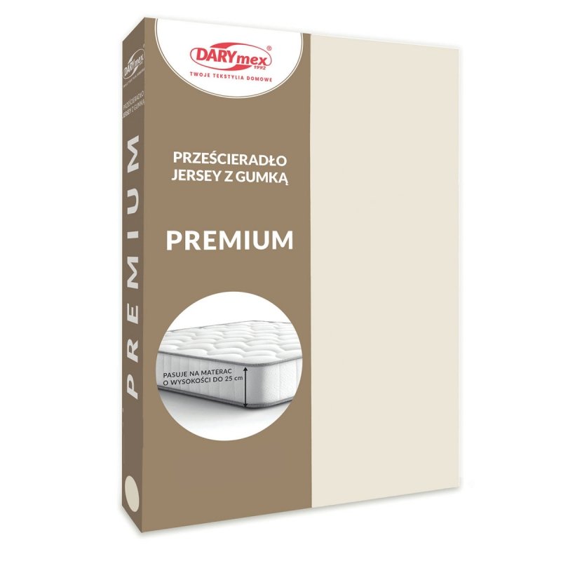 Prześcieradło Jersey PREMIUM na wysoki materac 140x200 na gumkę wz. 022 ekologia