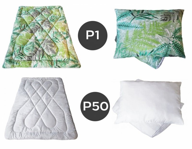 Kołdra poliestrowa całoroczna 140x200 + 1 poduszka 50x60 ProduktPolski