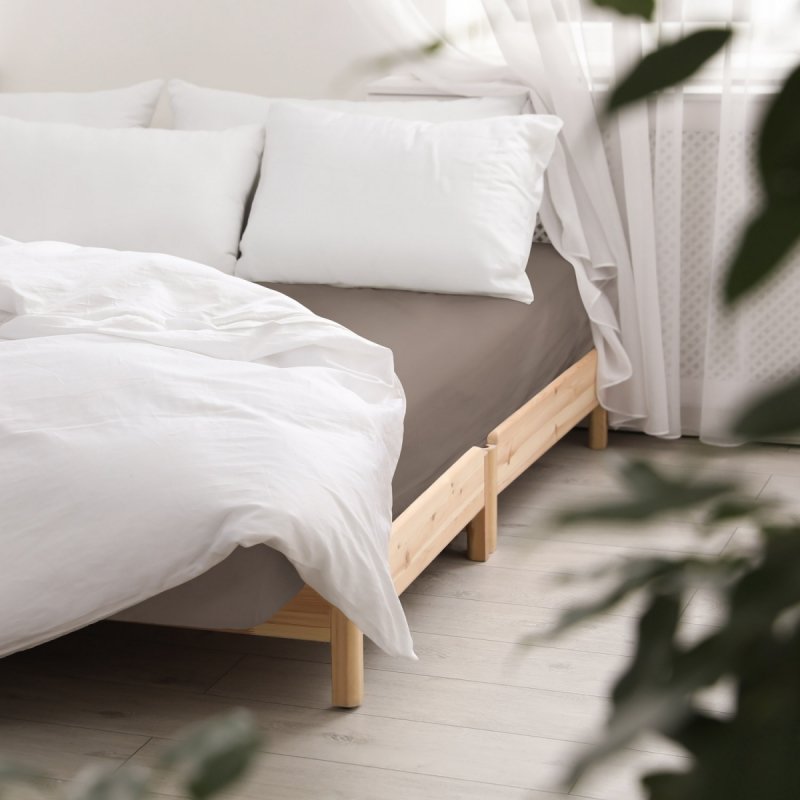 Prześcieradło satynowe bez gumki 220x200 wz. Sepia 043