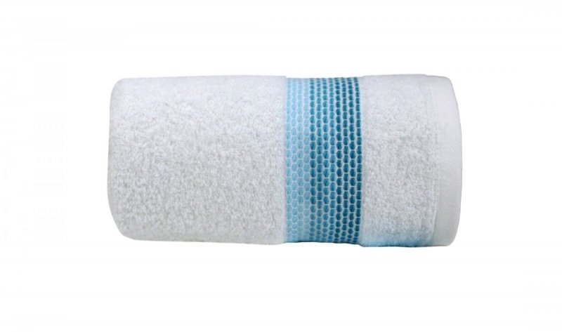 Ręcznik OMBRE 50x90 kolor biały/aqua