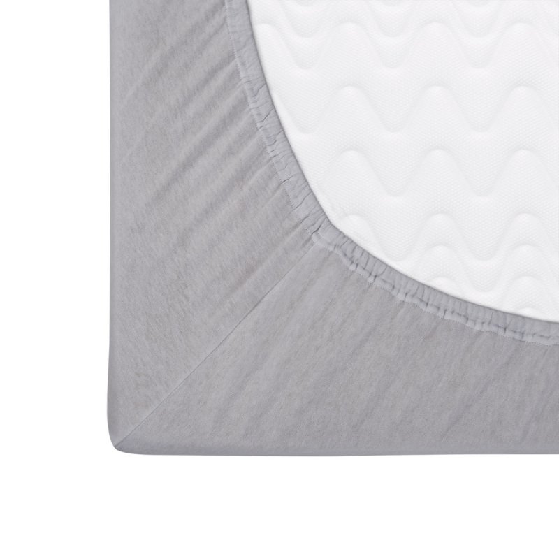 Prześcieradło Jersey PREMIUM na wysoki materac 120x200 na gumkę wz. 024 popiel