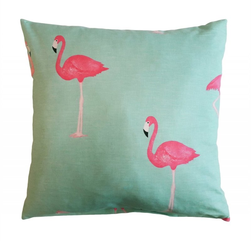Poszewka na jasiek wz. Flamingi 03 - rozmiar 40x40 100% bawełna
