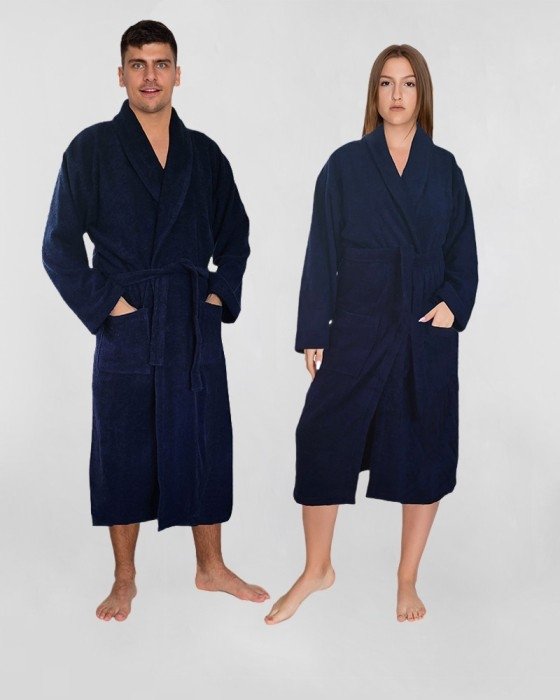 Szlafrok Classic Unisex Granatowy XXL 350 g/m2 