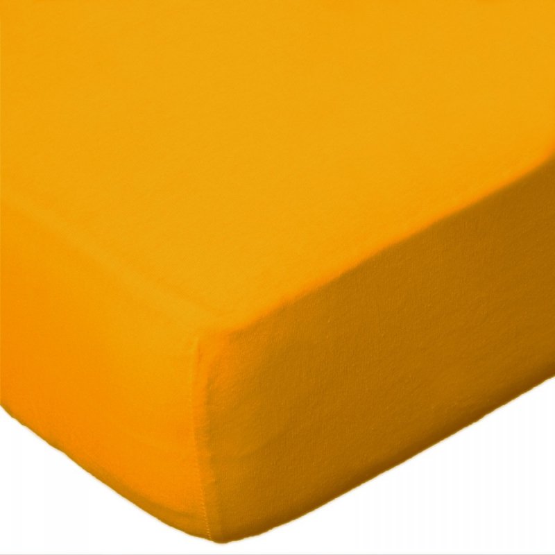 Prześcieradło jersey 220x200 z gumką wz. D004 (żółty)
