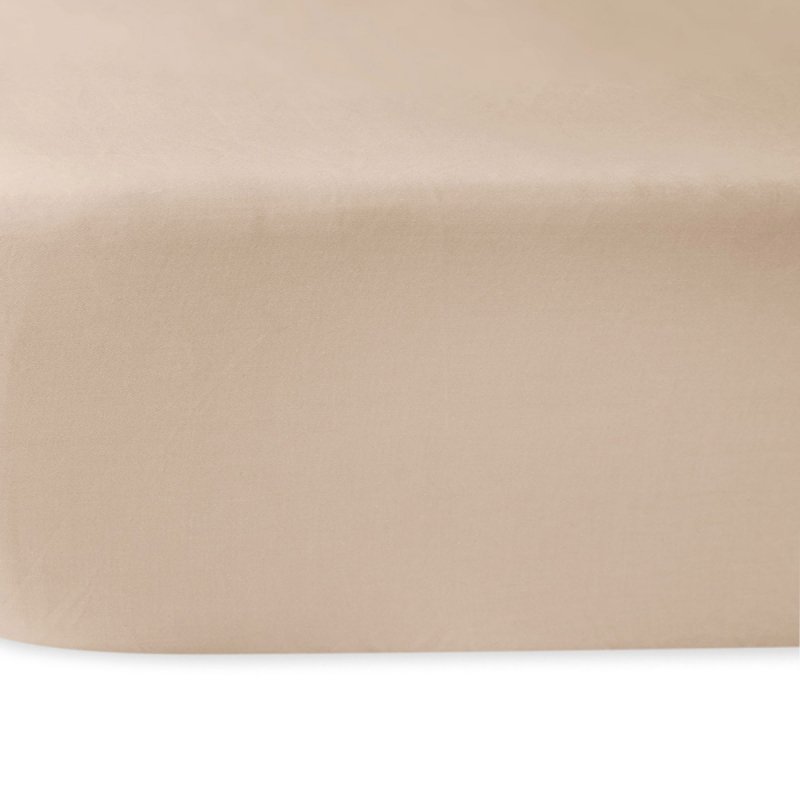 Prześcieradło satynowe bez gumki 220x200 wz. Jasny beż 044