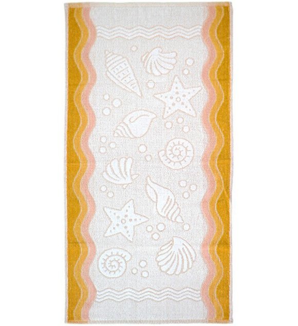 Ręcznik FLORA OCEAN 70x140 kolor żółty
