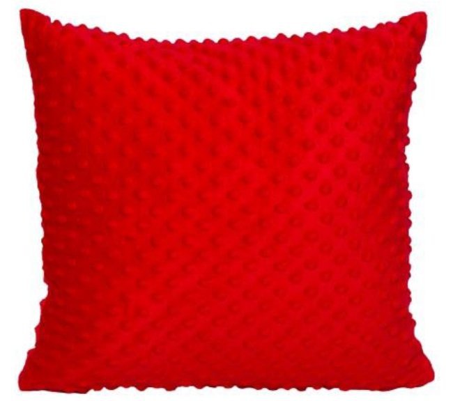 Poszewka MINKY rozmiar 40x40 wz. 07 czerwony