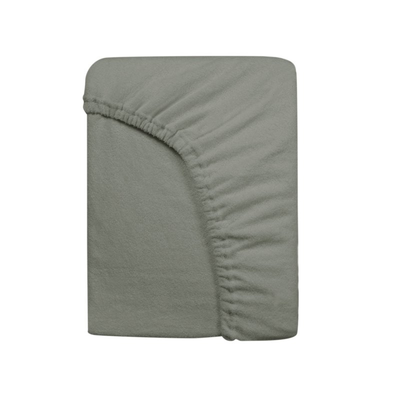 Prześcieradło Frotte PREMIUM na wysoki materac 140x200 na gumkę wz. 037 szary