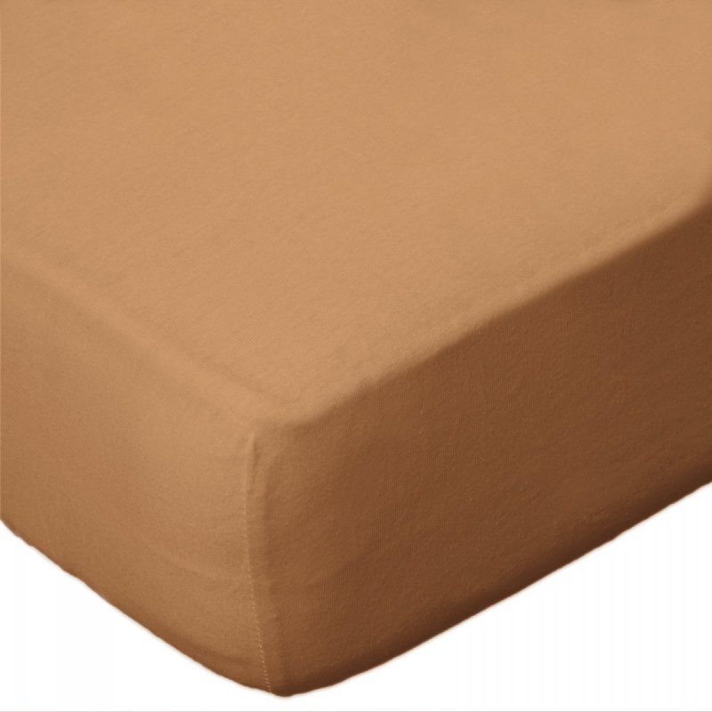 Prześcieradło jersey 160x200 z gumką wz. D018 (beżowy)