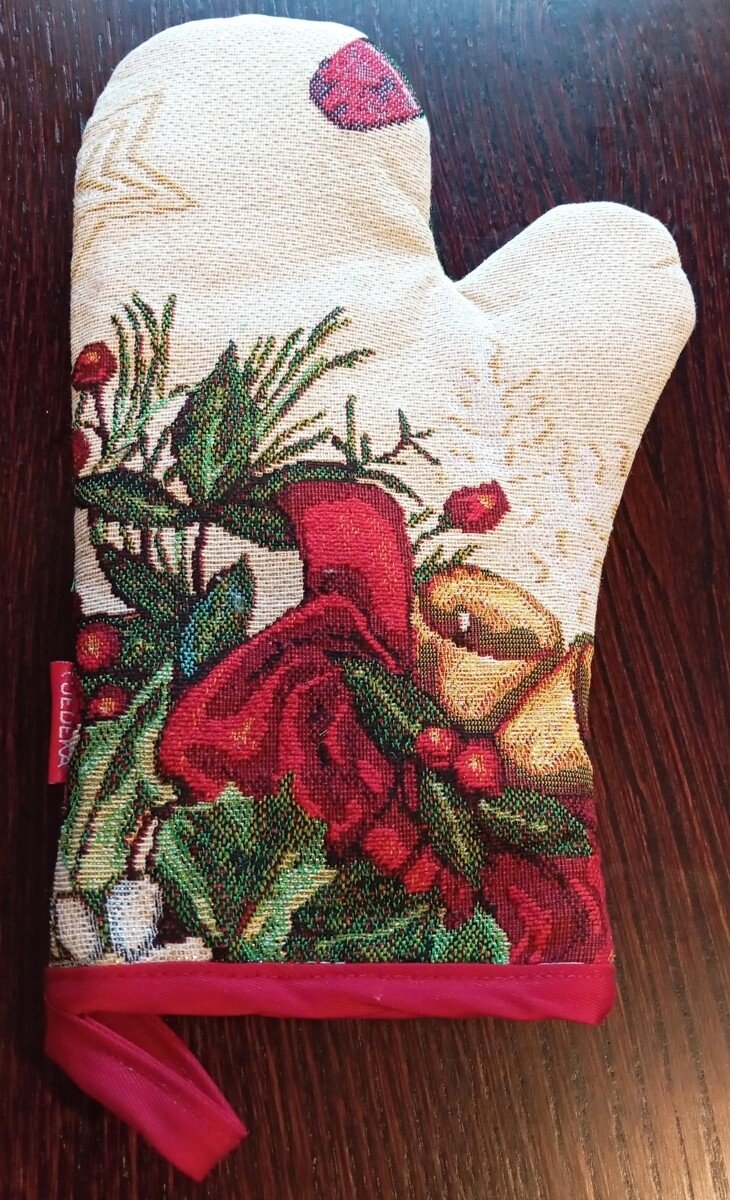 Rękawica świąteczna gobelinowa 15x28 cm wz. BN 102