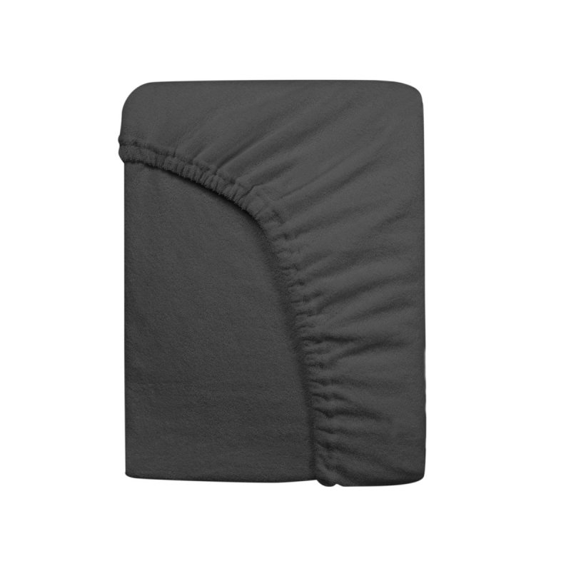 Prześcieradło Frotte PREMIUM na wysoki materac 220x200 na gumkę wz. 041 antracyt