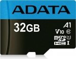 Karta pamięci z adapterem ADATA Premier AUSDH32GUICL10A1-RA1 (32GB; Class 10, V10; + adapter)