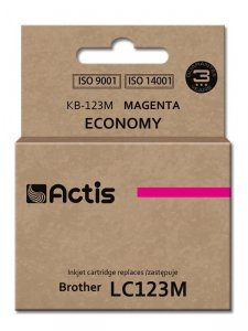 Tusz ACTIS KB-123M (zamiennik Brother LC123M/LC121M; Standard; 10 ml; czerwony)
