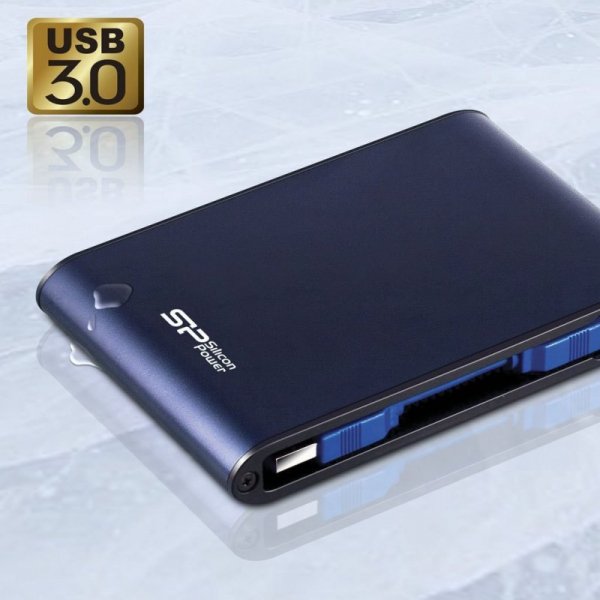 Dysk zewnętrzny HDD Silicon Power Armor A80 (2TB; 2.5&quot;; USB 3.2; 5400 obr/min; Blue; SP020TBPHDA80S3B)