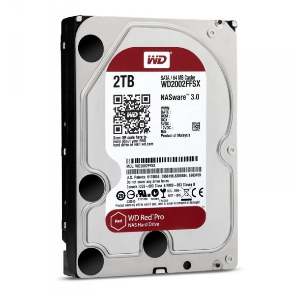 Dysk HDD WD Red Pro WD2002FFSX (2 TB ; 3.5&quot;; 64 MB; 7200 obr/min)