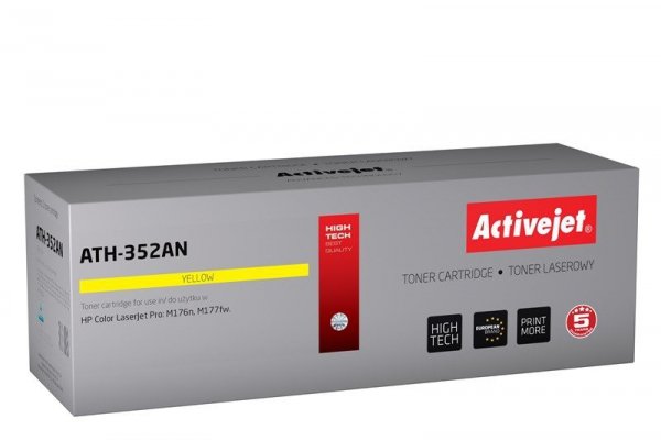 Toner Activejet ATH-352AN (zamiennik HP 205A CF352A; Supreme; 1100 stron; żółty)