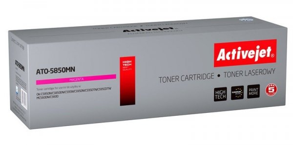 Toner Activejet ATO-5850MN (zamiennik OKI 43865722; Supreme; 6000 stron; czerwony)