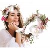 Wianek, opaska do włosów z kwiatów, delikatny wianuszek BOHO W106