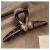 Spinka klamra do włosów  XL 12x5 cm brązowa SP353