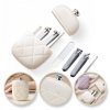 Zestaw akcesoriów etui do paznokci manicure kremowy 9,5cmx7cm AK10K