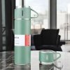 ZESTAW TERMOS Z 3 KUBKAMI zapakowany na prezent, 500 ml zielony BD24ZIE
