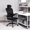 Fotel biurowy obrotowy Mistral Black, mikrosiatka do biurka KO28CZ