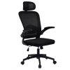 Fotel biurowy obrotowy Mistral Black, mikrosiatka do biurka KO28CZ