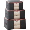 POKROWIEC Kufer NA POŚCIEL UBRANIA ORGANIZER TORBA grafitowa XL 60x40x30cm OR106GRAF