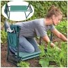 Składany taboret, krzesło, klęcznik ogrodowy 3w1 z kieszonkami 60 x 49 x 25 cm KRT04