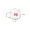 Szklanka ryflowana tulips z kokardką do kawy, drinków 1szt 350ml SZK158