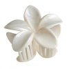 Spinka do włosów klamra XL kwiat, marmurek kość słoniowa 7,5 x 8cm SP407