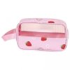 Kosmetyczka rozkładana przenośna kuferek rozmiar S 22x7x13cm TRUSKAWKI KS149
