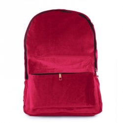 Plecak aksamitny VELVET BORDO