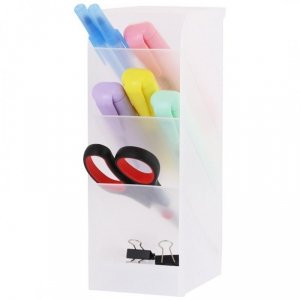 Wielofunkcyjny plastikowy organizer na biurko 7,4x20,3x9cm CB18B 
