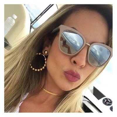 OKULARY &quot;ZERÓWKI&quot; RETRO GLITER SZARE OK129WZ7