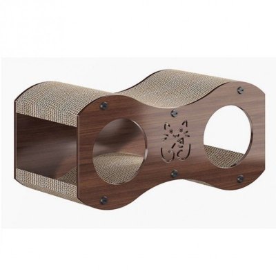 DOMEK DLA KOTA 2w1- budka, legowisko, drapak,  47 x 22 x 23cm KOT24