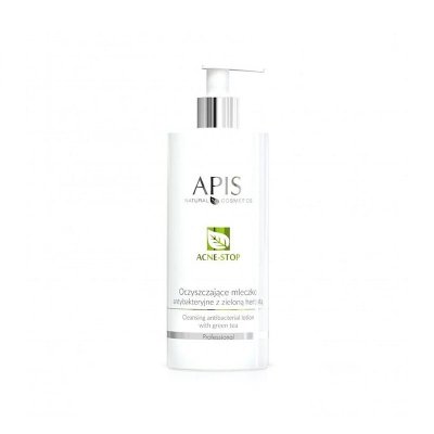 Apis acne-stop oczyszczające mleczko antybakt. z zieloną herbatą 500 ml