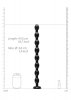 Ass Snake Beaded Dildo - 48 cm - Black