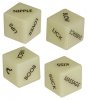 Dice Glow-in-the-dark Engl.