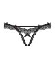 Bielizna-Bravelle stringi otwarte czarne L/XL