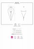 MINIMALISTYCZNE CZARNE SEKSOWNE BODY OTWART KROK L/XL