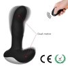 Masażer Prostaty Wibrator Analny Podgrzewany USB 7 Funckcji + Pulsator BLACK