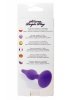 Silikonowy Korek Analny z Przyssawką Purple Medium
