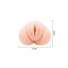 CRAZY BULL - Realistic Vagina Masturbator, Vibration Water lubricant, 3 AAA batteries