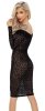Sukienka Leopard XXL Noir Handmade