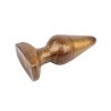DUŻY ZŁOTY KOREK ANALNY PLUG ZATYCZKA 15,5 CM