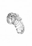 Model 02 - Chastity - 3.5 - Cock Cage - Transparent