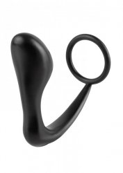Czarny korek analny z pierścieniem 10cm Pipedream