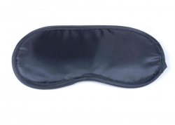 Maska na oczy do spania Sexu Satynowa Black