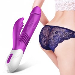 Sex Wibrator Posuwisty Masażer Pompowany Mocny G MEGA